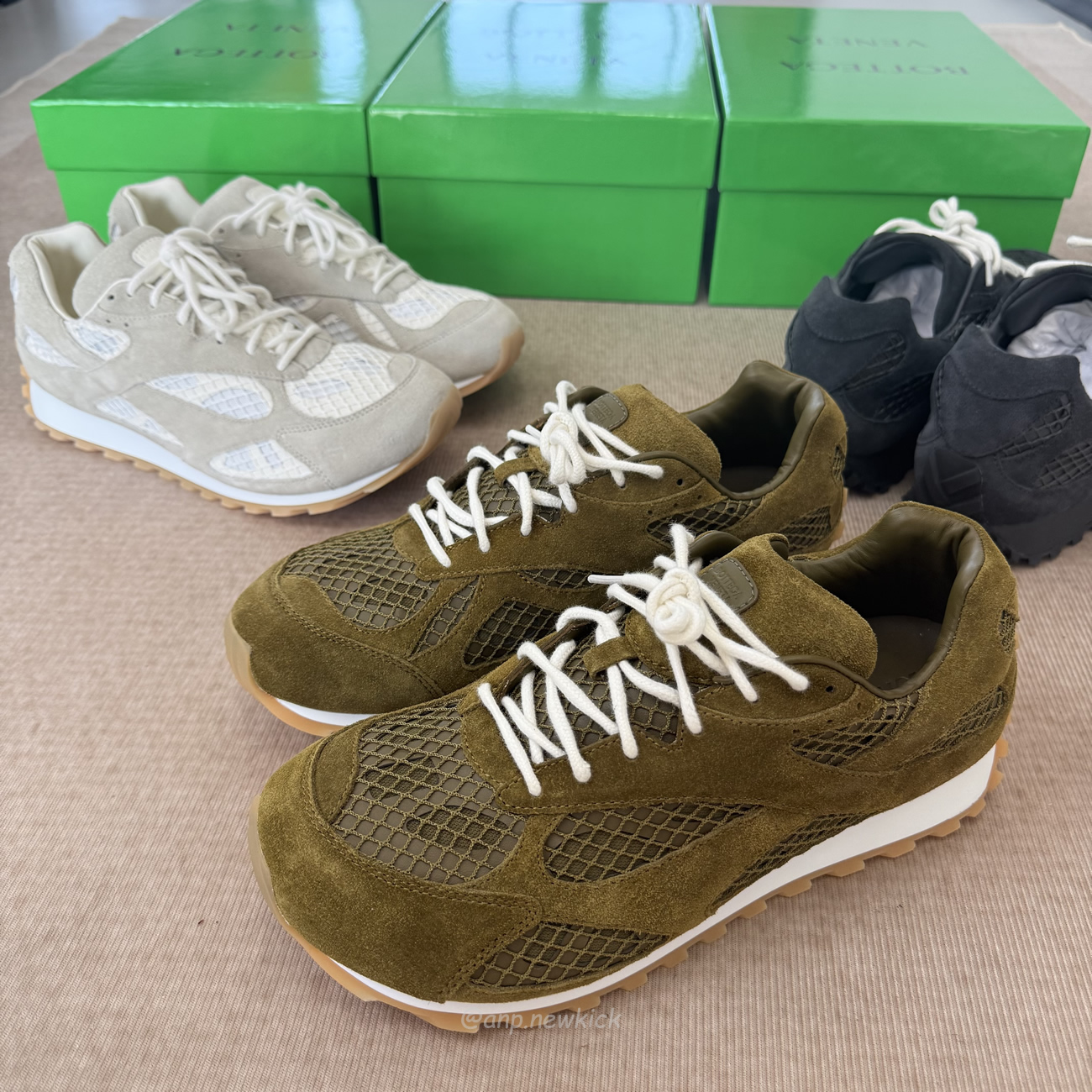 Bottega Veneta Orbit Olive Oil Black Gray 797306 V4je1 3310 (15) - www.newkick.org